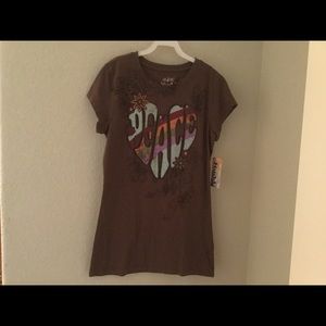Peace shirt, NWT.